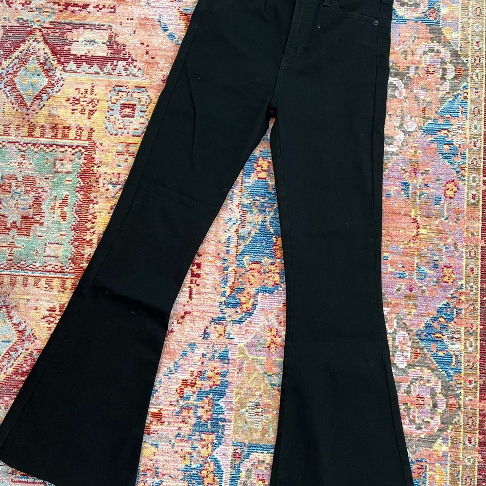 JUSTUSA NET Women's Black Flared Jeans